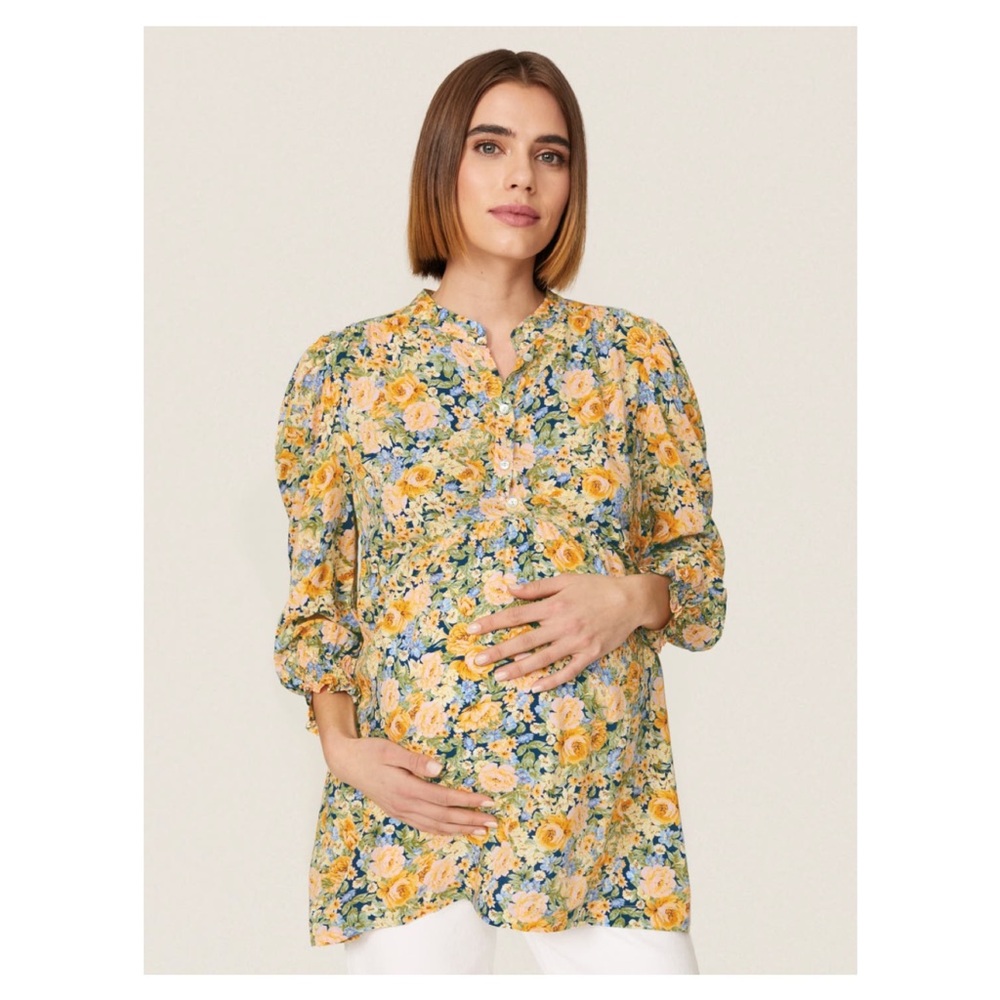 ISABELLA OLIVER Meredith Floral Maternity Blouse